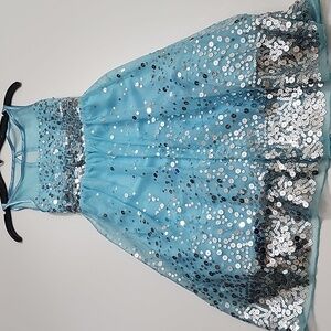 Emerald Sundae Shimmering Blue Sequin Dress